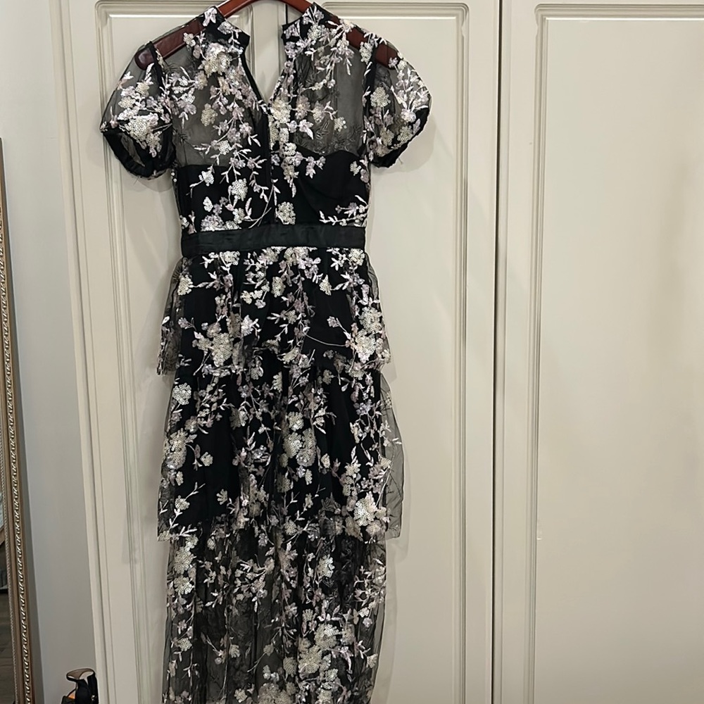 Beautiful black sequin detail dress!